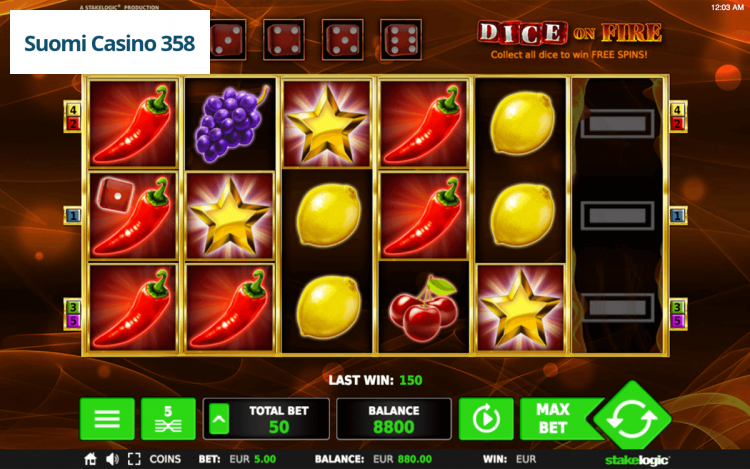 Dice on Fire