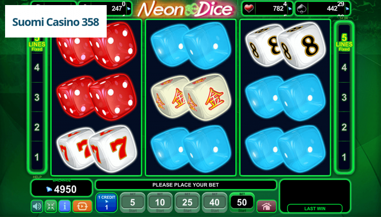 Neon Dice
